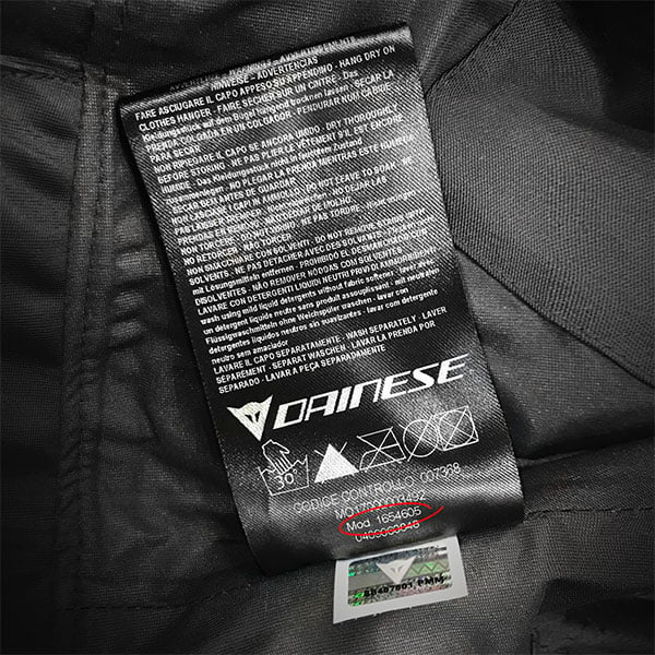 Dainese Product Registration